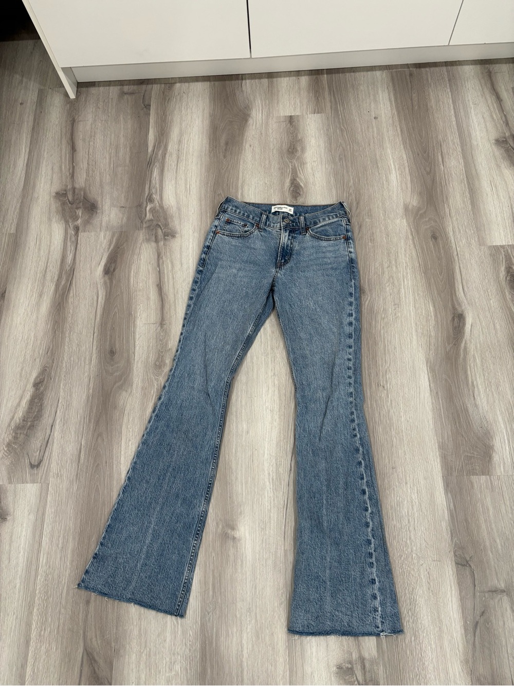 Abercrombie & Fitch Medium Blue Flared Jeans